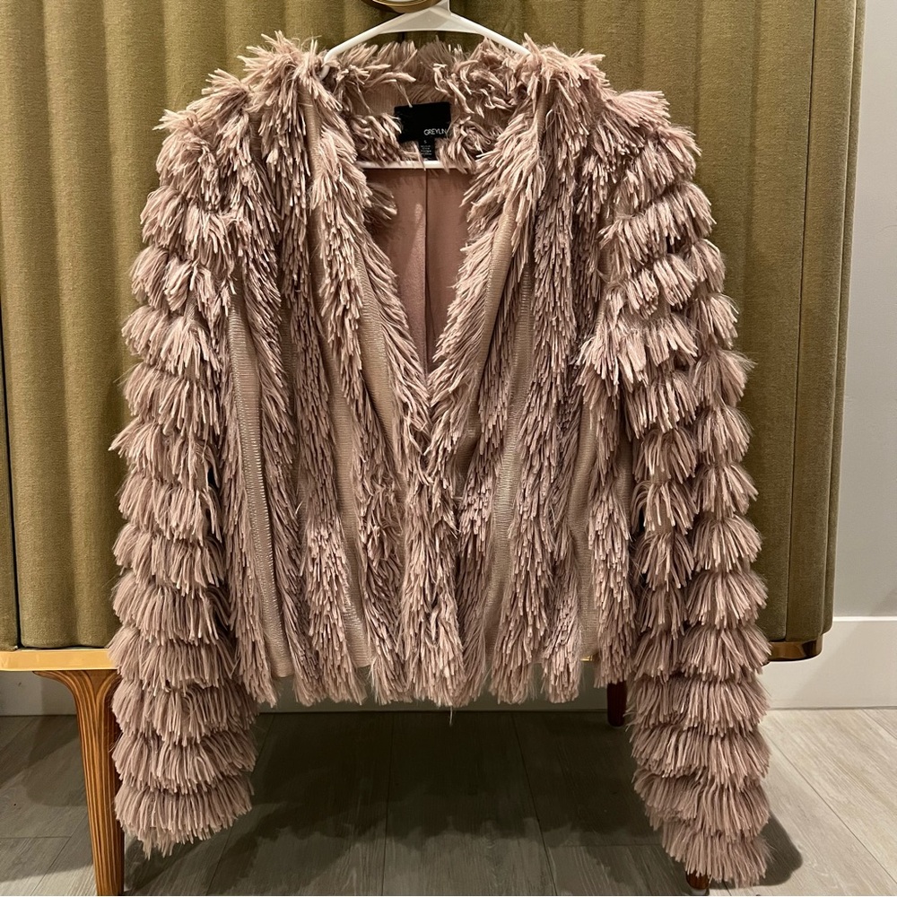 Super fun Greylin faux fur jacket